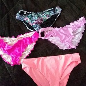 Like New victorias secret bikini bottoms large